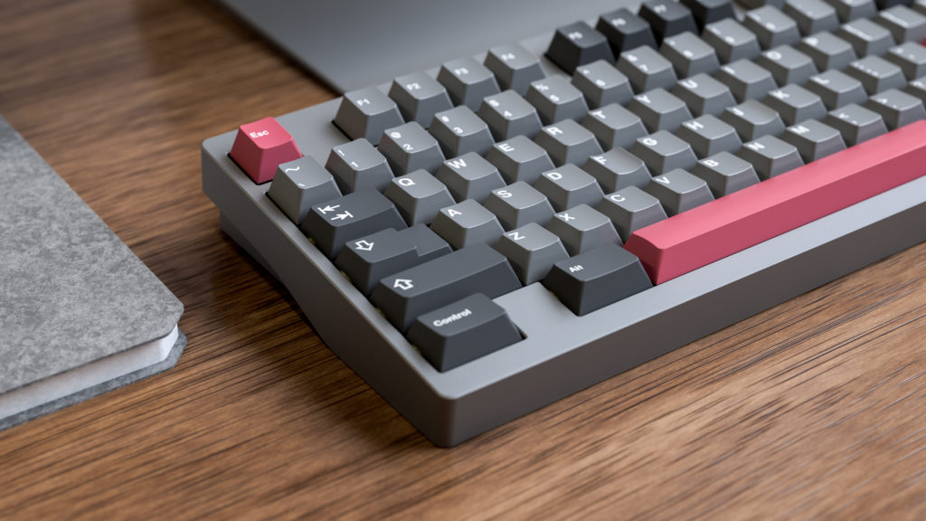 grey custom keyboard